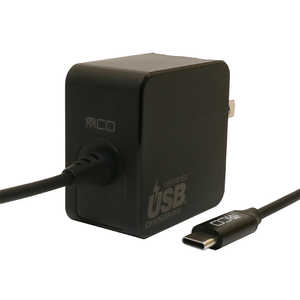 ナカバヤシ AC ⇔ USBC充電器 ノートPC・タブレット対応 65W ［1.5m USB Power Delivery対応GaN(窒化ガリウム) 採用］ ブラック IPA-GC15AN/BK