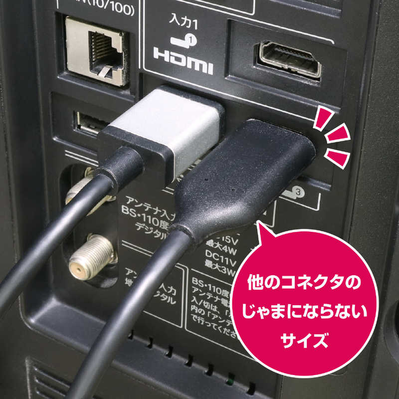 ナカバヤシ ナカバヤシ USB-C→HDMI 変換ケーブル 1m USDFH10BK USDFH10BK