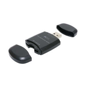 ナカバヤシ カードリーダー  USB3.2Gen1 USB-A 直挿しタイプ (USB3.0/スマホ タブレット対応) USR-ASD3/BK