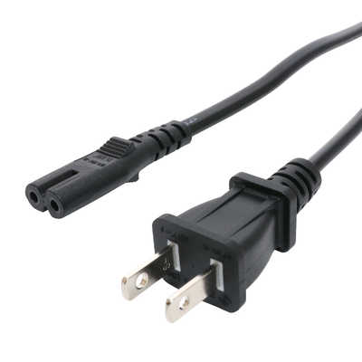 ナカバヤシ 電源ケーブル ［1.5m］ 国内・海外対応 Aタイプ ⇔ 2P