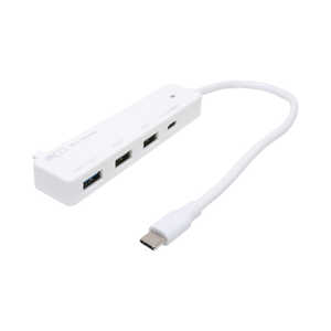 ナカバヤシ USB Type-C PD100W対応 USB3.2Gen1 1ポート USB2.0 2ポートハブ ホワイト USH-CA32P/WH ナカバヤシ USB Type-C PD100W対応 USB3.2Gen1 1ポート USB2.0 2ポートハブ ホワイト USH-CA32P/WH