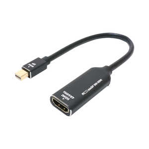 ナカバヤシ miniDisplayPort → HDMI変換アダプタ 4K60Hz対応 DPM-4KA1/BK ナカバヤシ miniDisplayPort → HDMI変換アダプタ 4K60Hz対応 DPM-4KA1/BK