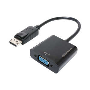 ナカバヤシ DisplayPort → D-sub変換アダプタ DP-DSA1/BK ナカバヤシ DisplayPort → D-sub変換アダプタ DP-DSA1/BK