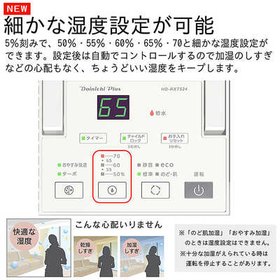 ダイニチ工業 【アウトレット】加湿器 タンク容量：5.0L [ハイブリッド