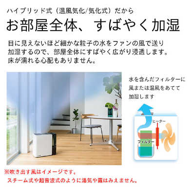 ダイニチ工業 加湿器 Dainichi Plus ［ハイブリッド(加熱＋気化)式