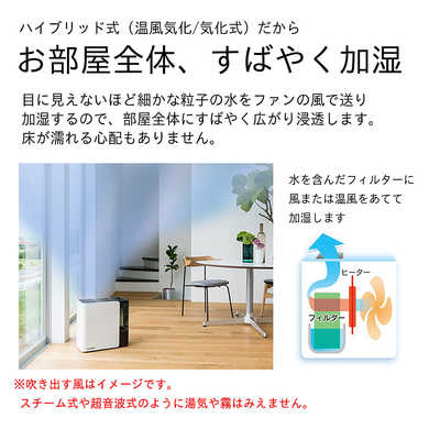 ダイニチ工業 加湿器 Dainichi Plus ［ ハイブリッド( 加熱＋気化 )式