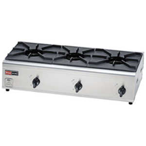 リンナイ Rinnai 業務用ガスコンロ [3口] セーフティシリーズ コンパクト45シリーズ [約75cm /都市ガス12・13A] RSB-306N 12A13A