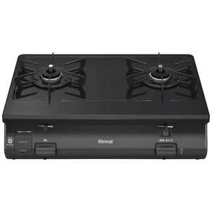 リンナイ Rinnai ガスコンロ(グリル無し) ［右強火］ ［約60cm /都市ガス12・13A /右強火］ ブラック KG64-2HSR