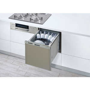 リンナイ　Rinnai ビルトイン食器洗い乾燥機 スライドオープンタイプ シルバー [5人用] RWX-404C (宅配商品)