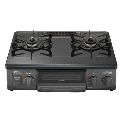 リンナイ　Rinnai　コンパクト56cmシリーズ ［約56cm(コンパクトタイプ) /都市ガス12・13A /左強火］　RTE565PBKL リンナイ Rinnai コンパクト56cmシリーズ ［約56cm(コンパクトタイプ