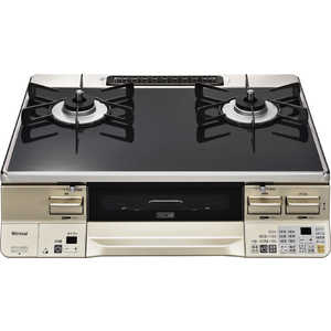 リンナイ Rinnai ガステーブル コンロ [約60cm/プロパンガス/右強火] LAKUCIE ラクシエ ブラック/シャンパン RTE65VACBA-GR