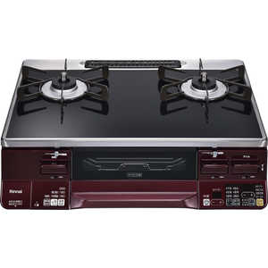 リンナイ Rinnai ガステーブル コンロ [約60cm/プロパンガス/左強火] LAKUCIE ラクシエ ブラック/レッド RTE65VARBA-GL