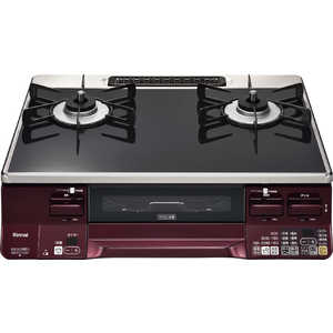 リンナイ Rinnai ガステーブル コンロ [約60cm/都市ガス12・13A/右強火] LAKUCIE ラクシエ ブラック/レッド RTE65VARBA-GR