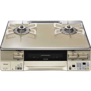 リンナイ Rinnai ガステーブル コンロ [約60cm/プロパンガス/左強火] ピュアステンレス LAKUCIE ラクシエ カフェベージュ/シャンパン RTE65VACPA-GL