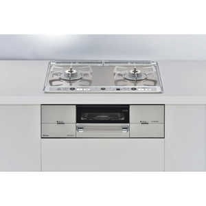 リンナイ Rinnai ビルトインガスコンロ レンジフード連動タイプ Udea ef(ユーディア・エフ) [約60cm /プロパンガス /左強火] ミストシルバー (宅配商品) RHS21W2