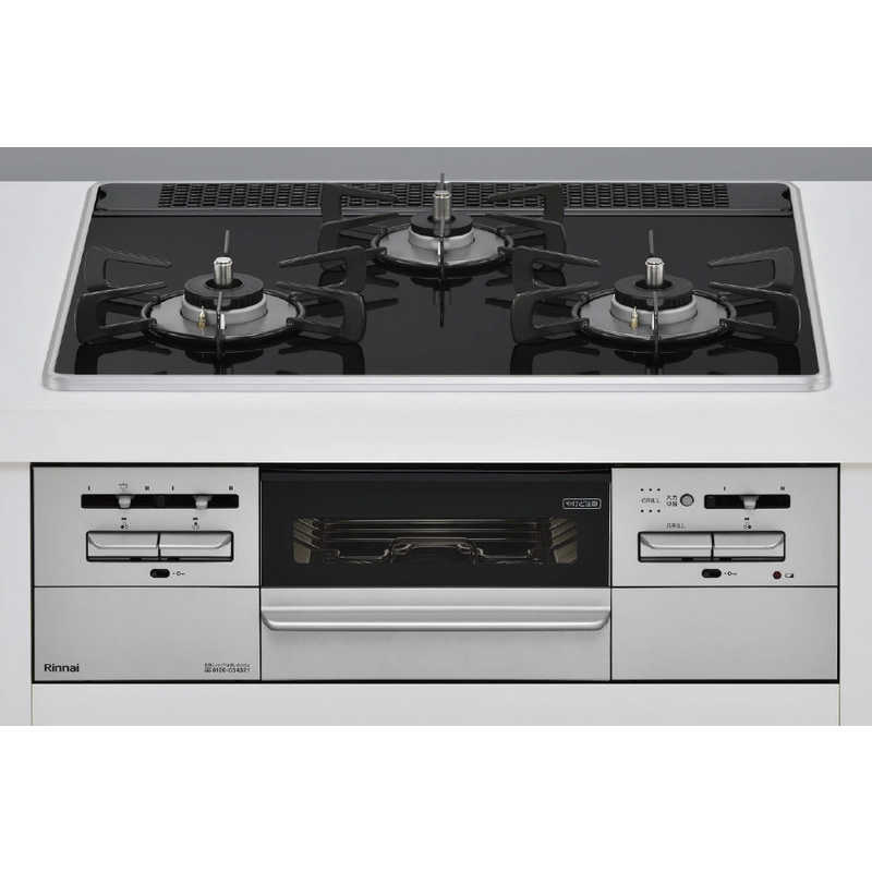 リンナイ　Rinnai リンナイ　Rinnai ビルトインガスコンロ パールクリスタル ココットプレート付属 フラットブラック [約60cm /プロパンガス /左右強火] (宅配商品) RS31W35P39DGAVW RS31W35P39DGAVW