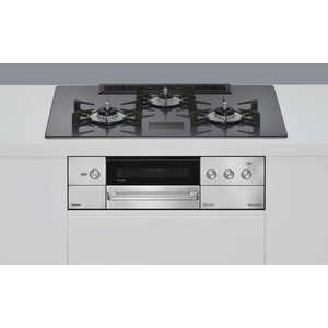 リンナイ Rinnai DELICIAシリーズ AC100V電源タイプ DELICIA(デリシア) ［約75cm /プロパンガス /左右強火］ ツイードシルバー (宅配商品) RHS72W38M15VCSTW