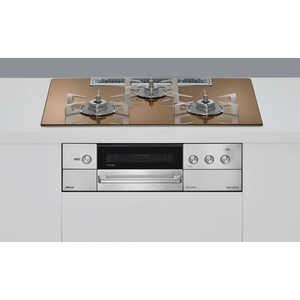 リンナイ Rinnai DELICIAシリーズ 3V乾電池タイプ [約75cm /プロパン /左右強火] (付属品)ザ・ココットラウンド、ココットプレート、トースト・ピザプレート ス