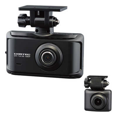 コムテック ドライブレコーダー 前後2カメラ[前後カメラ対応 /Full HD