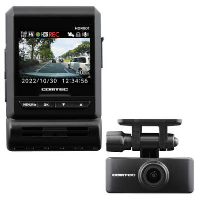 コムテック ドライブレコーダー 前後2カメラ[前後カメラ対応 /Full HD  