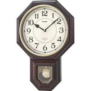 ノア精密 クラシカルなデザインの振り子時計 西洋館 W-670BR