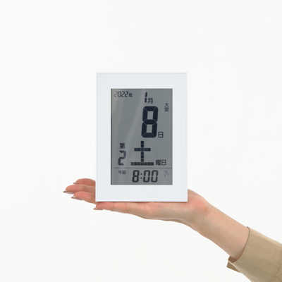 MAG 電波日めくりカレンダー MAG ホワイト ［電波自動受信機能有］ W