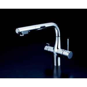 KVK ビルトイン浄水器用シングルシャワー付混合栓(センサー)(撥水)(電池) KM6131DECHS KVK ビルトイン浄水器用シングルシャワー付混合栓(センサー)(撥水)(電池) KM6131DECHS