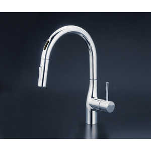 KVK 流し台用シングルレバー式シャワー混合栓(センサー付)撥水/電池/寒 KM6071ZDECHS KVK 流し台用シングルレバー式シャワー混合栓(センサー付)撥水/電池/寒 KM6071ZDECHS