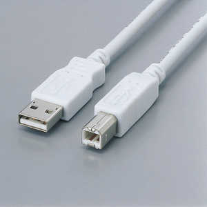 쥳 ELECOM 1.5m USB2.0֥ AۢΡB [ե饤ȥ¢] (ۥ磻) USB2-FS15