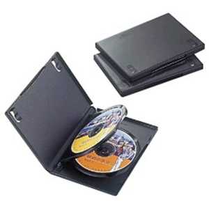 エレコム ELECOM DVDトールケース(3枚収納/3枚セット)「ブラック」 CCD-DVD07BK
