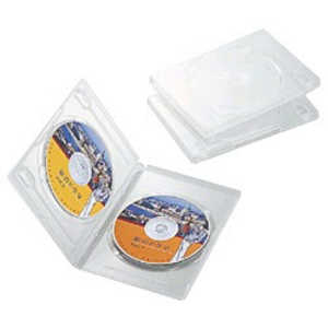 エレコム　ELECOM DVDトールケース(2枚収納/3枚セット)｢クリア｣ CCD-DVD04CR