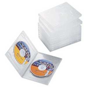エレコム ELECOM DVDトールケース(2枚収納/10枚セット)「クリア」 CCD-DVD06CR