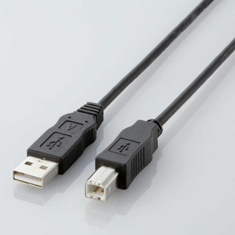 エレコム　ELECOM エレコム　ELECOM 環境対応USB2.0ケーブル ABタイプ (1.5m･ブラック) USB2-ECO15 USB2-ECO15