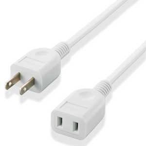 エレコム ELECOM 2ピンプラグ電源延長コード「3m」 T-E2230 エレコム ELECOM 2ピンプラグ電源延長コード「3m」 T-E2230