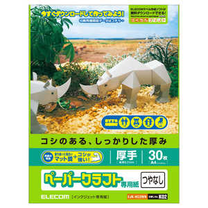 エレコム ELECOM ペーパークラフト専用紙 ~厚手・マットタイプ~ EJK-HC2WN エレコム ELECOM ペーパークラフト専用紙 ~厚手・マットタイプ~ EJK-HC2WN