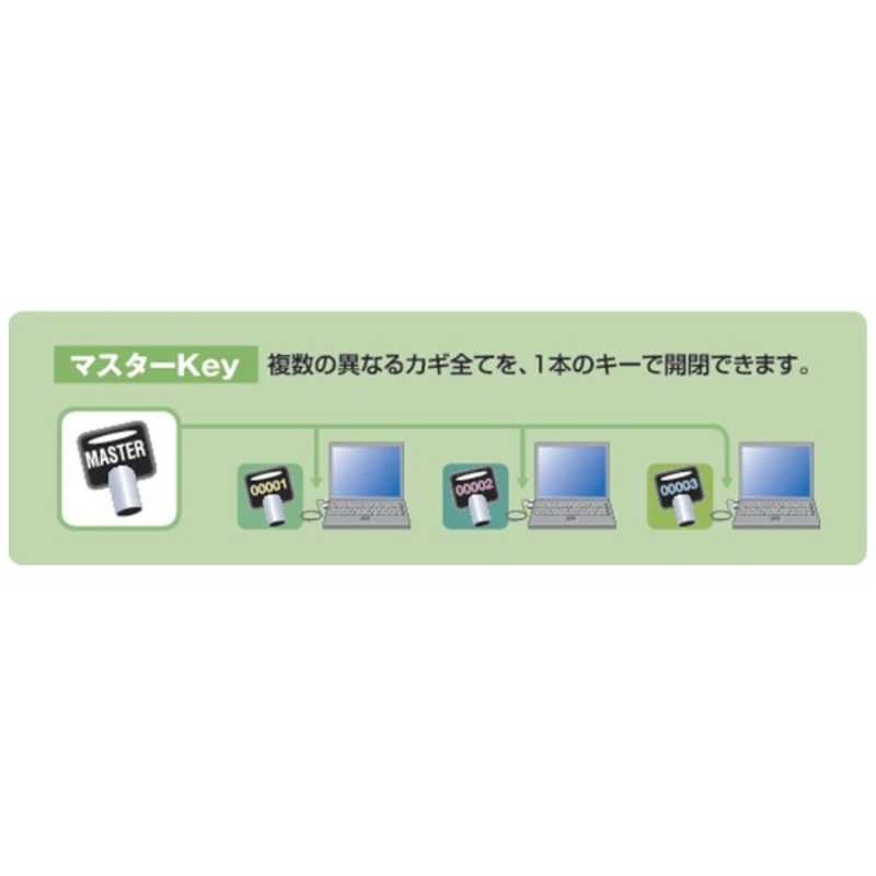 エレコム　ELECOM エレコム　ELECOM セキュリティワイヤーロック(マスターキータイプ) ESL‐30M ESL‐30M