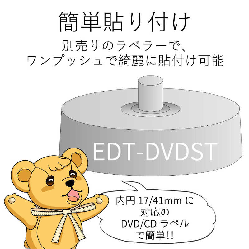 エレコム　ELECOM エレコム　ELECOM フォト光沢DVDラベル(40枚) EDT-KDVD2S EDT-KDVD2S