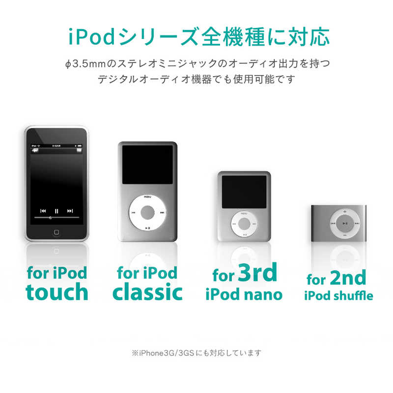 エレコム　ELECOM エレコム　ELECOM iPod用オーディオケーブル (2.0m) AVD-IPCLR2WH AVD-IPCLR2WH
