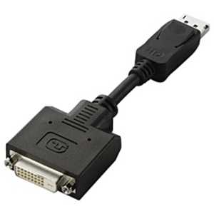 エレコム　ELECOM DisplayPort-DVI 変換アダプタ ブラック [0.15m /DVI⇔DisplayPort] AD-DPDBK