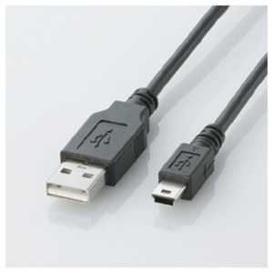 エレコム ELECOM 0.5m USB2.0ケーブル 【A】⇔【miniB】 U2C-M05BK エレコム ELECOM 0.5m USB2.0ケーブル 【A】⇔【miniB】 U2C-M05BK