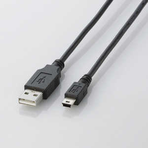 エレコム　ELECOM USB2.0ケーブル(mini-Bタイプ) ｢ブラック｣｢2m｣ U2C-M20BK