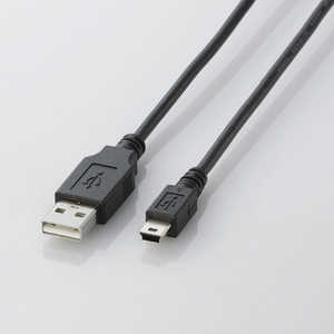 エレコム ELECOM USB2.0ケーブル(mini-Bタイプ) 「ブラック」「2m」 U2C-M20BK エレコム ELECOM USB2.0ケーブル(mini-Bタイプ) 「ブラック」「2m」 U2C-M20BK