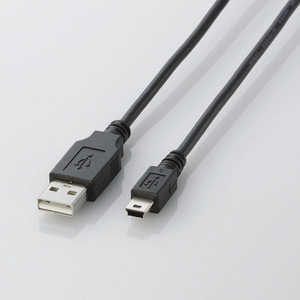エレコム ELECOM 3.0m USB2.0ケーブル 【A】⇔【miniB】 U2C-M30BK エレコム ELECOM 3.0m USB2.0ケーブル 【A】⇔【miniB】 U2C-M30BK