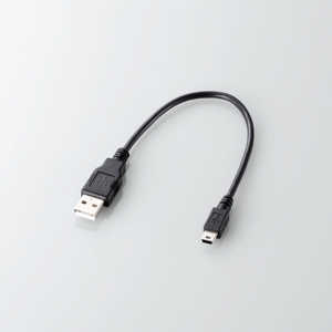 쥳 ELECOM ൡUSB2.0֥(A - miniB)PS3 U2C-GMM025BK