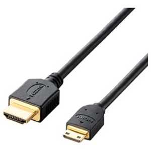 エレコム ELECOM HDMI変換ケーブル ブラック [1.5m /HDMI⇔miniHDMI /スタンダードタイプ /4K対応] CAC-HD14EM15BK