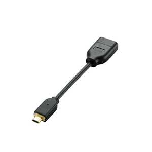 エレコム　ELECOM HDMI変換アダプタ [0.1m /HDMI⇔MicroHDMI /スタンダードタイプ] AD-HDADBK