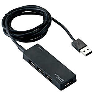 쥳 ELECOM USB2.0ϥ ACץ 4ݡȡ &ХѥMac Win ֥å U2H-AN4S