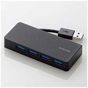 쥳 ELECOM USBϥ 4ݡUSB3.0ϥ ֥Ǽ U3H-K417BBK ֥Ǽ (֥å)