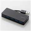 エレコム　ELECOM USBハブ 4ポートUSB3.0ハブ ケーブル収納タイプ U3H-K417BBK ケｰブル収納タイプ (ブラック)