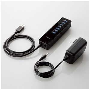 エレコム　ELECOM USBハブ 7ポートUSB3.0ハブ U3H-T719SBK(マグネット･セルフパワｰタイプ) ブラック